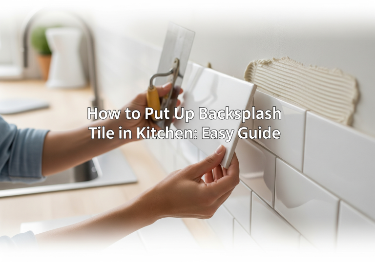How to Put Up Backsplash Tile in Kitchen: Easy Guide