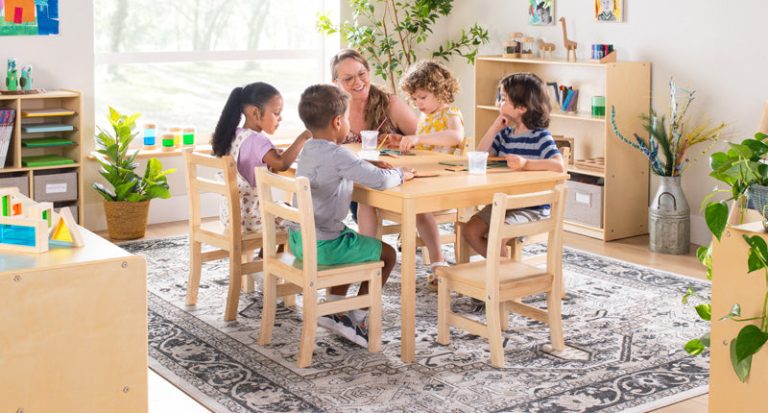 A Teacher Kitchen Table Scene