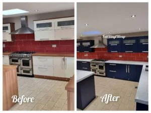 Can You Wrap Kitchen Cabinets