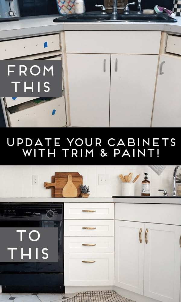 How to Add Trim to Kitchen Cabinets