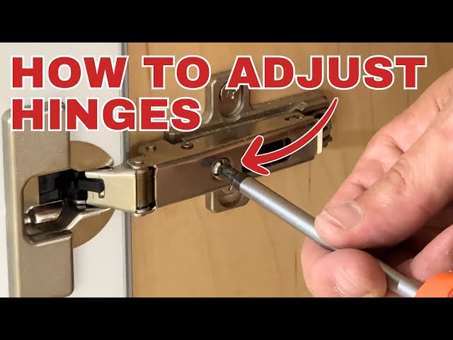 How to Adjust Hinges on Kitchen Cabinets