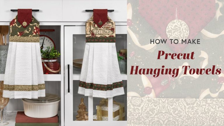 How to Make Hanging Kitchen Towels