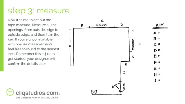 How to Measure Kitchen for Cabinets