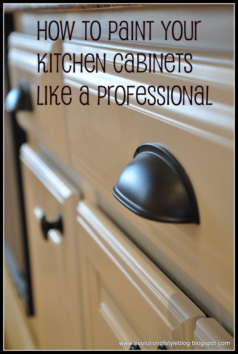 How to Professionally Paint Kitchen Cabinets