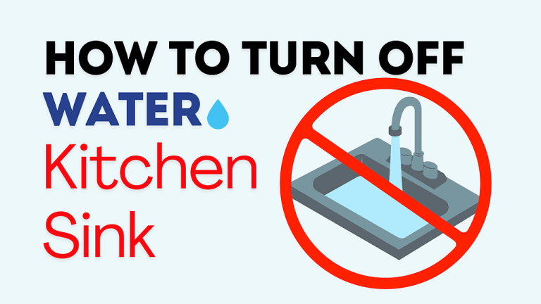 How to Turn off Kitchen Sink Water
