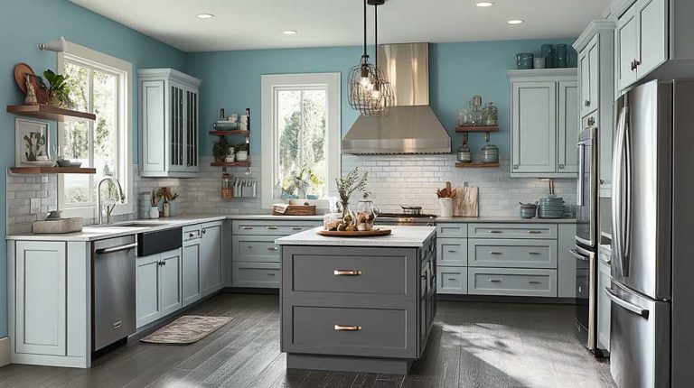 What Wall Color Goes With Grey Kitchen Cabinets
